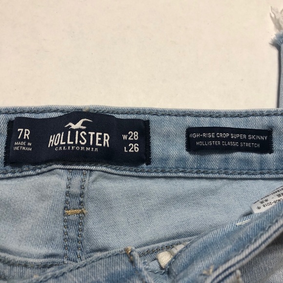 Hollister High Rise Crop Super Skinny Jeans 0805 - Picture 4 of 7